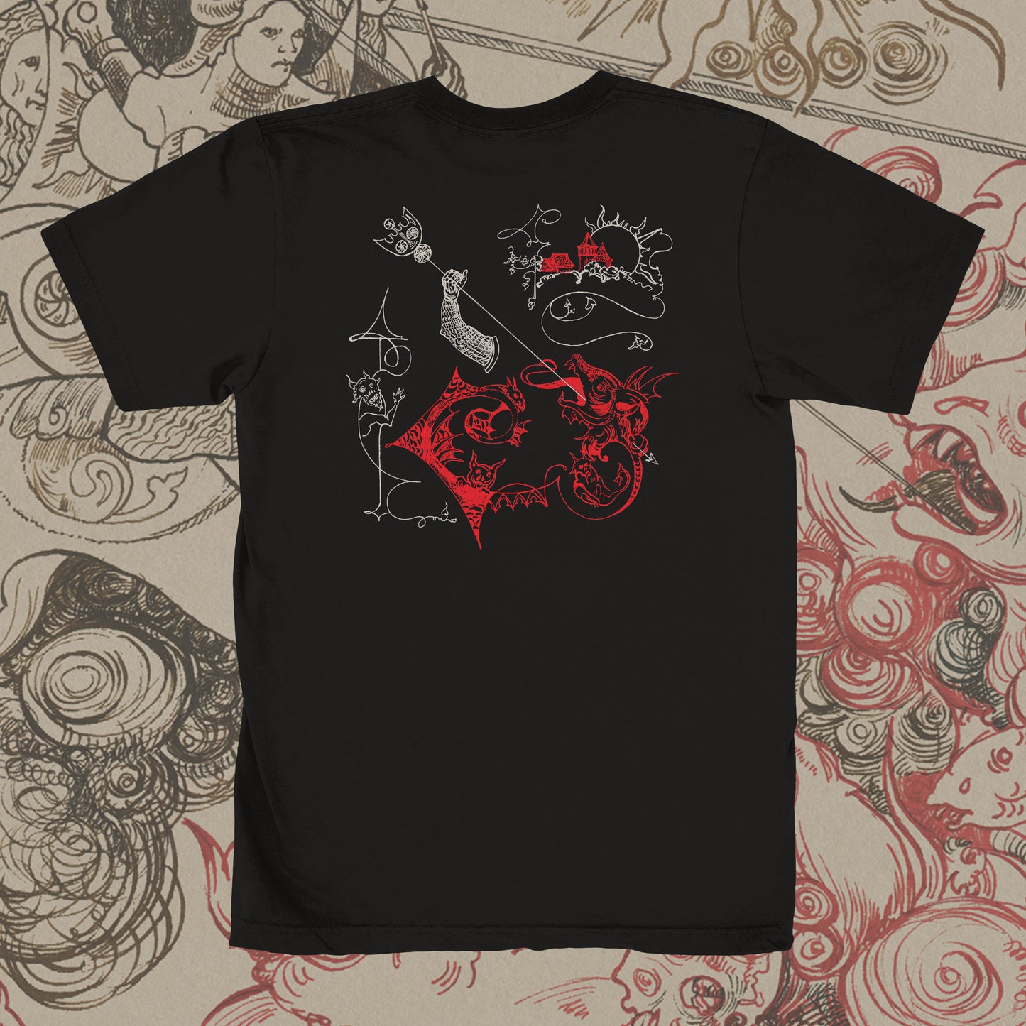 Oldowan Gash "Speared Gargoyle" short sleeve shirt