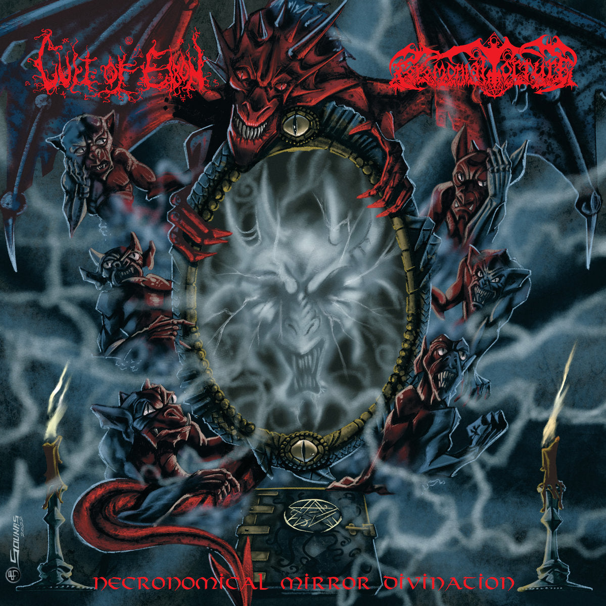 Cult Of Eibon / Ceremonial Torture - Necronomical Mirror Divination Split LP