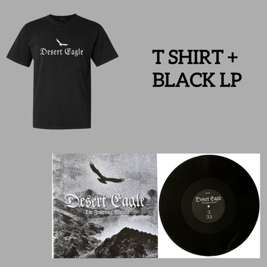 Desert Eagle shirt & black LP bundle